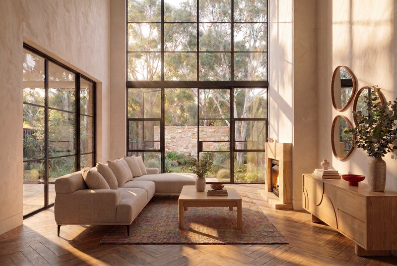 The art of depth in a living room