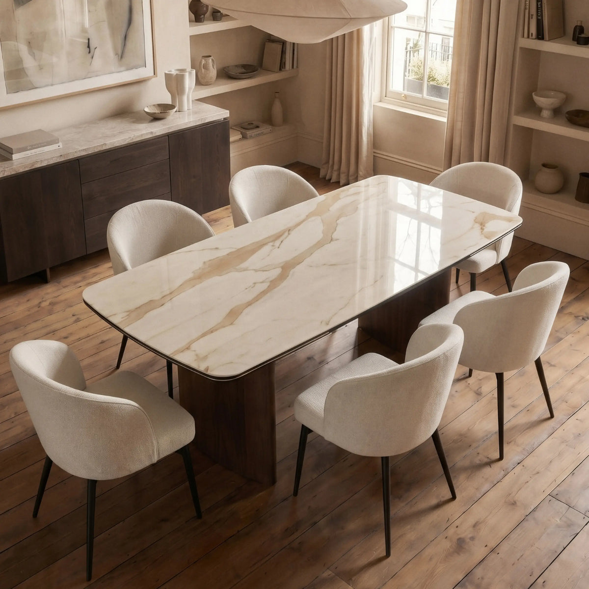FESINOS - Ceramic Extendable Dining Table