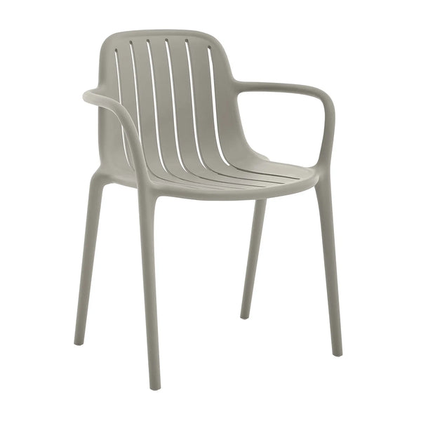 ARZON - Set of 2 Outdoor Chairs with Armrests