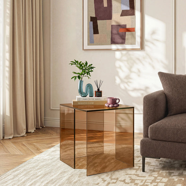 ALYSSA - Glass Side Table
