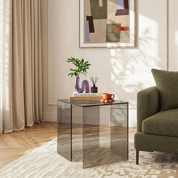 ALYSSA - Glass Side Table