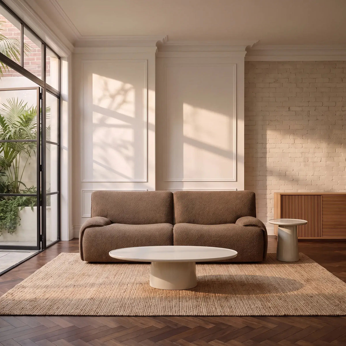 AMAEL - Fabric 3 Seater Sofa