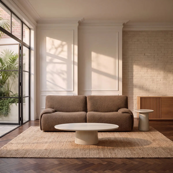 AMAEL - Fabric 3 Seater Sofa