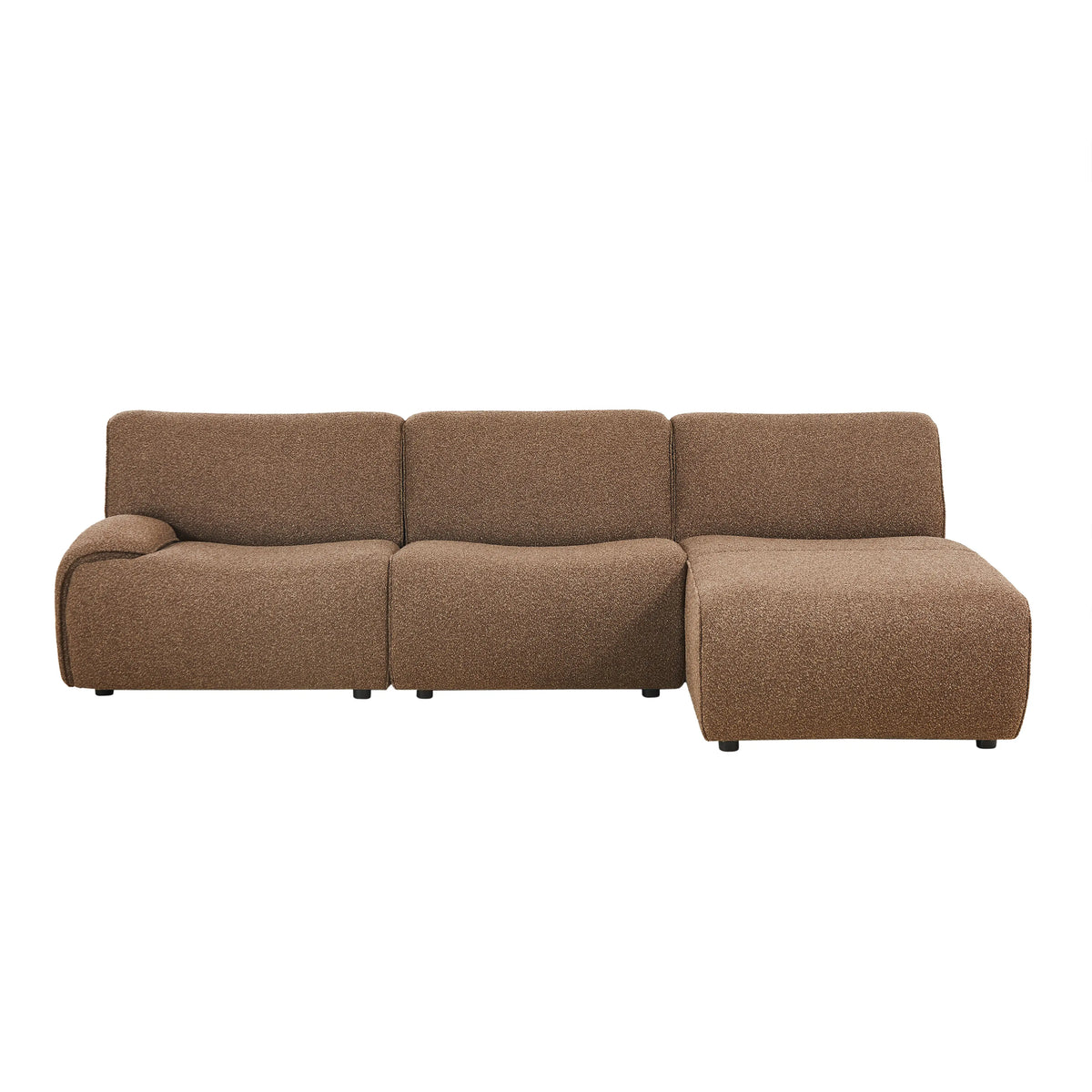 AMAEL - Fabric Right-hand Chaise Sofa