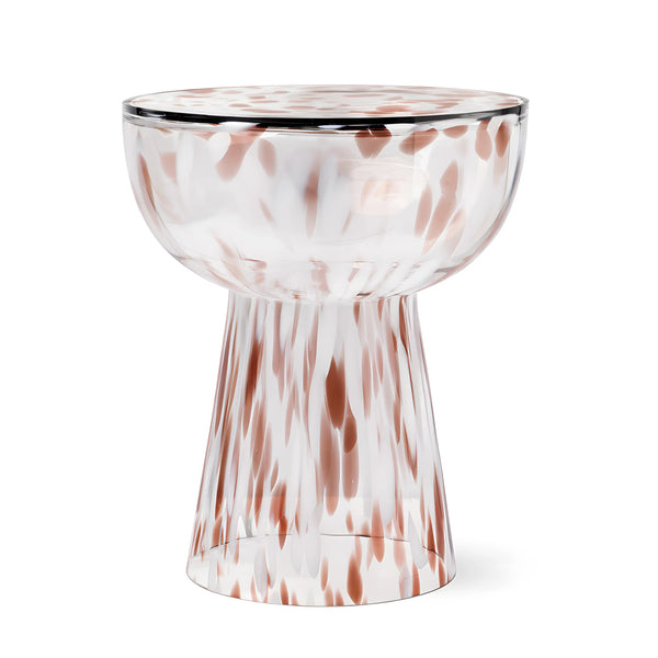 AZIEL - Glass Side Table - 34 cm