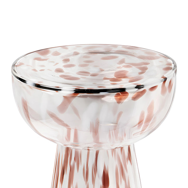 AZIEL - Glass Side Table - 34 cm