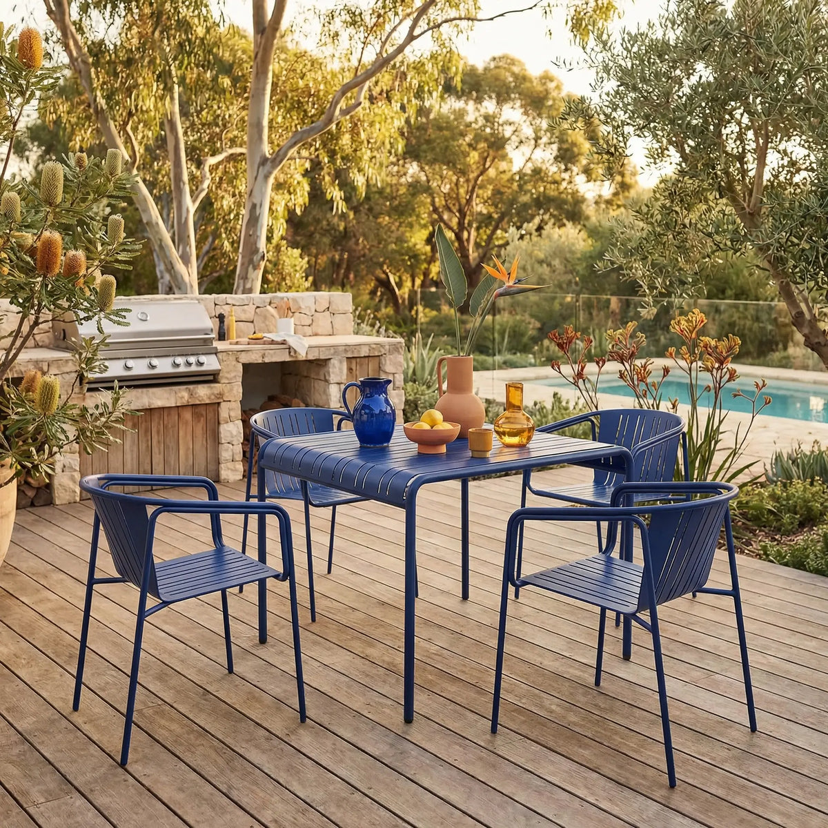 AZUR - Steel Outdoor Table - 100 x 100 cm