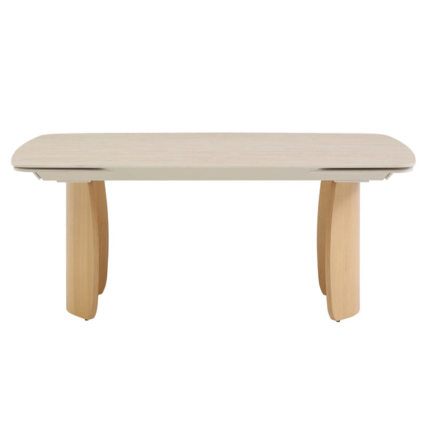 BIANCA - Ceramic & Oak Extendable Dining Table