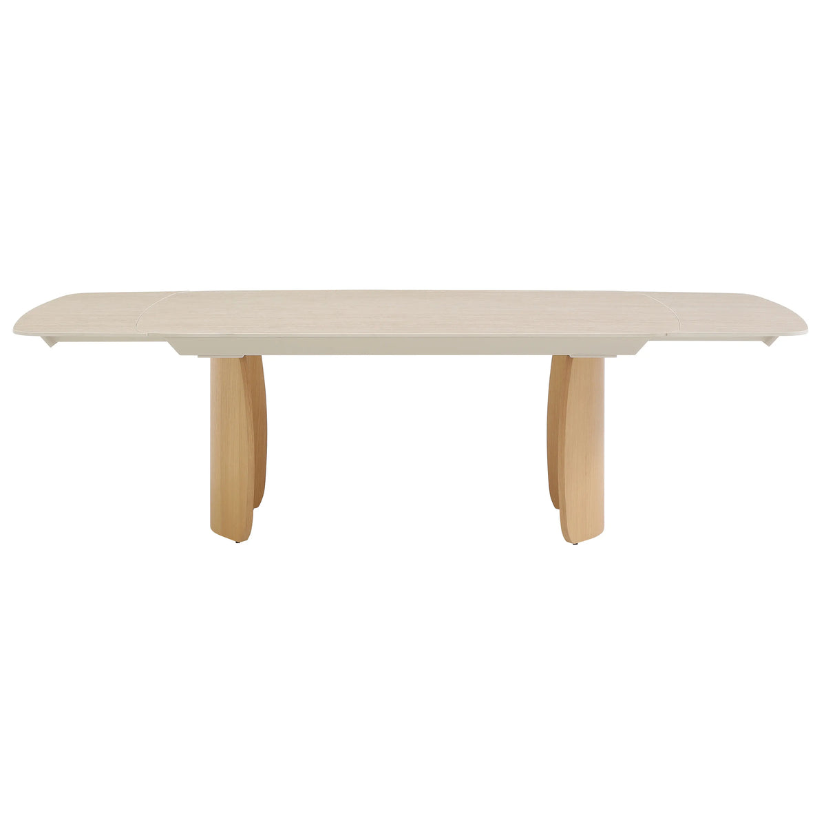 BIANCA - Ceramic & Oak Extendable Dining Table
