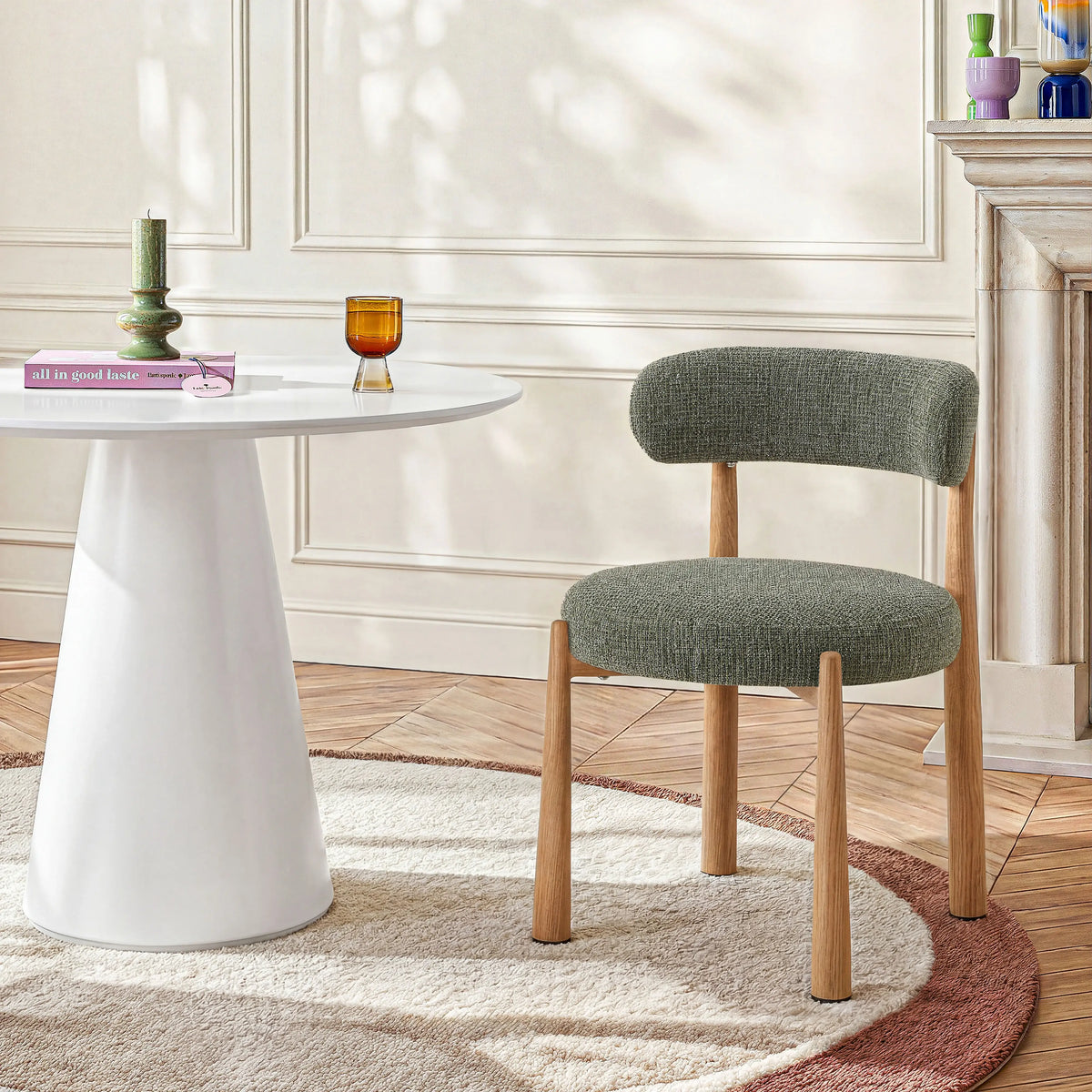 BRYNE - Set of 2 Oak Dining Chairs
