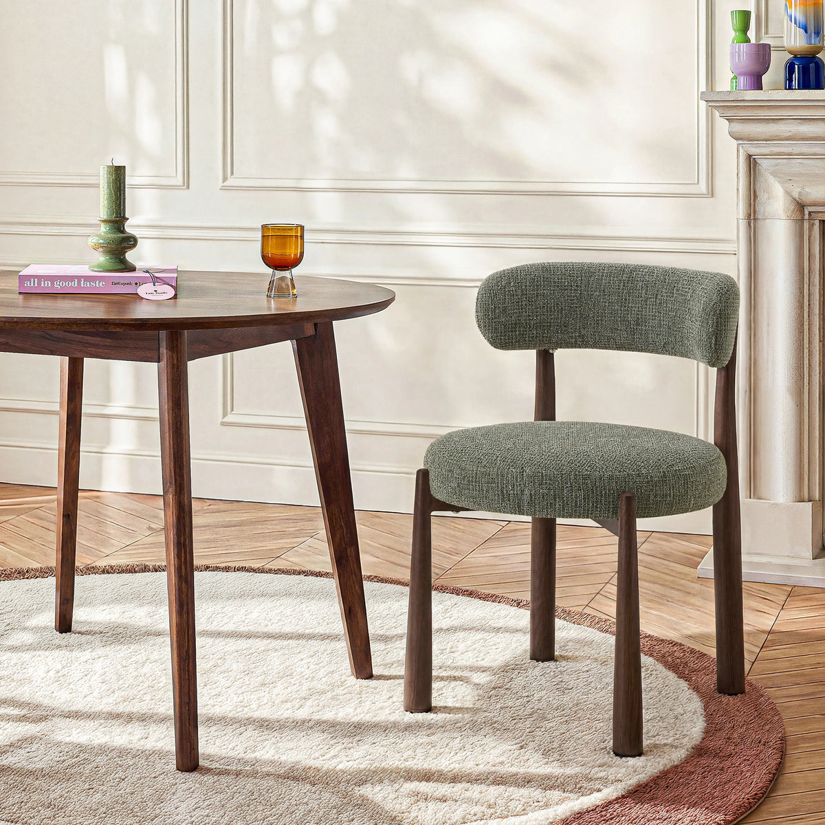 BRYNE - Set of 2 Oak Dining Chairs