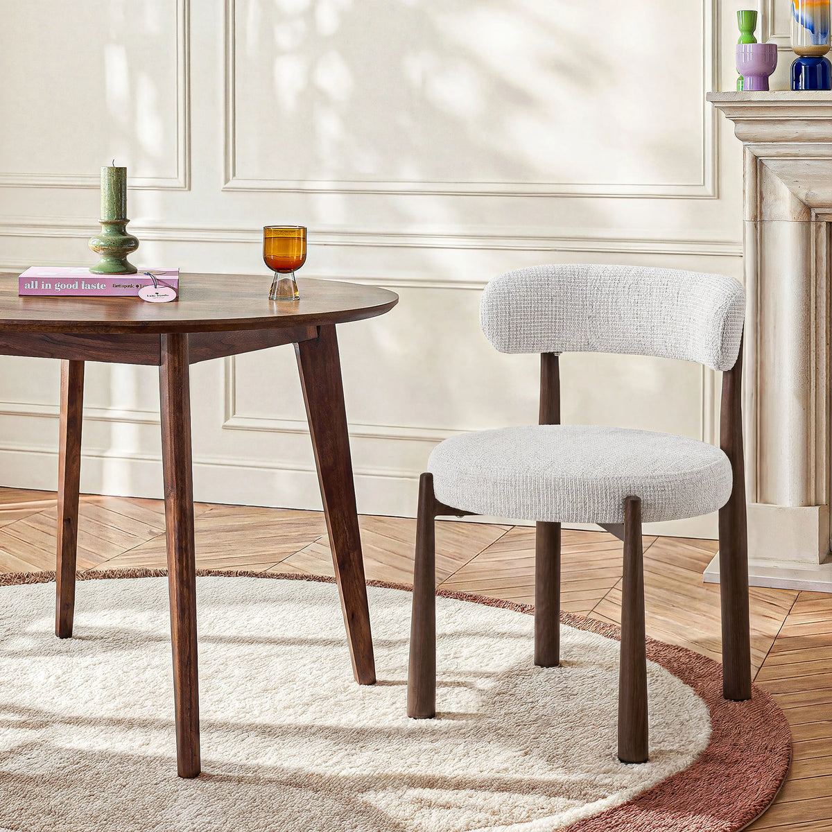 BRYNE - Set of 2 Oak Dining Chairs