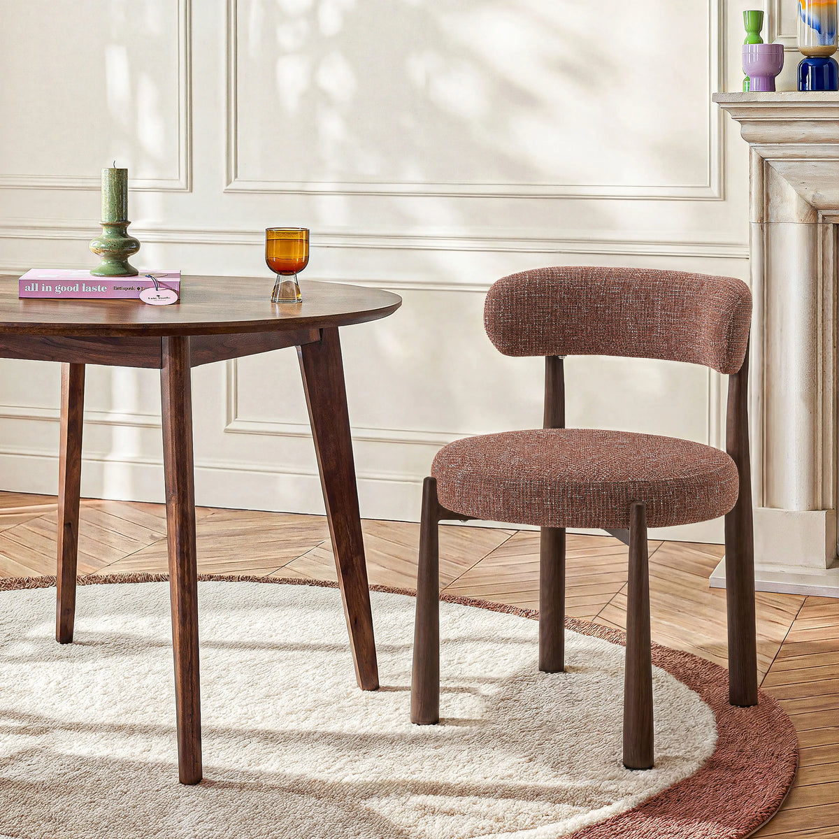BRYNE - Set of 2 Oak Dining Chairs