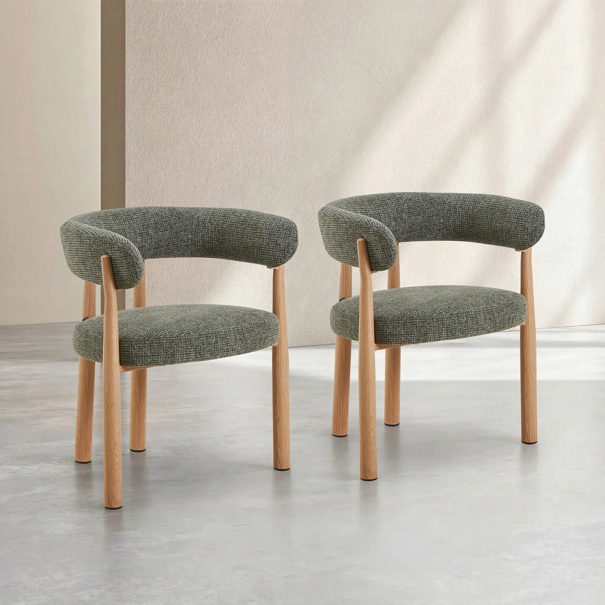 BRYNE - Set of 2 Dining Armchairs
