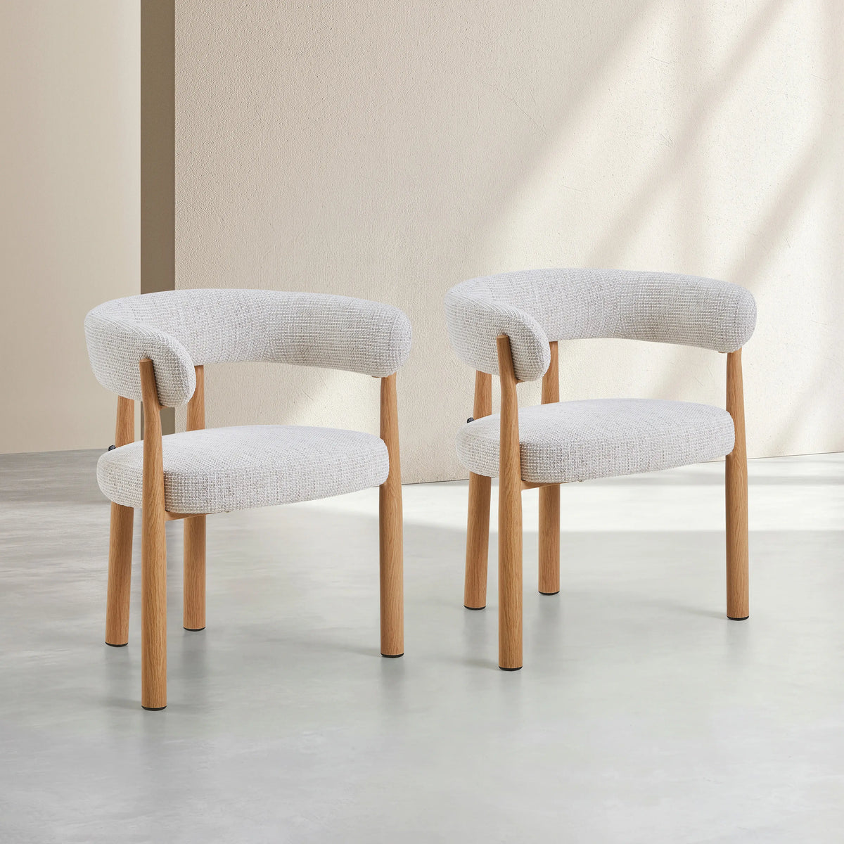 BRYNE - Set of 2 Dining Armchairs