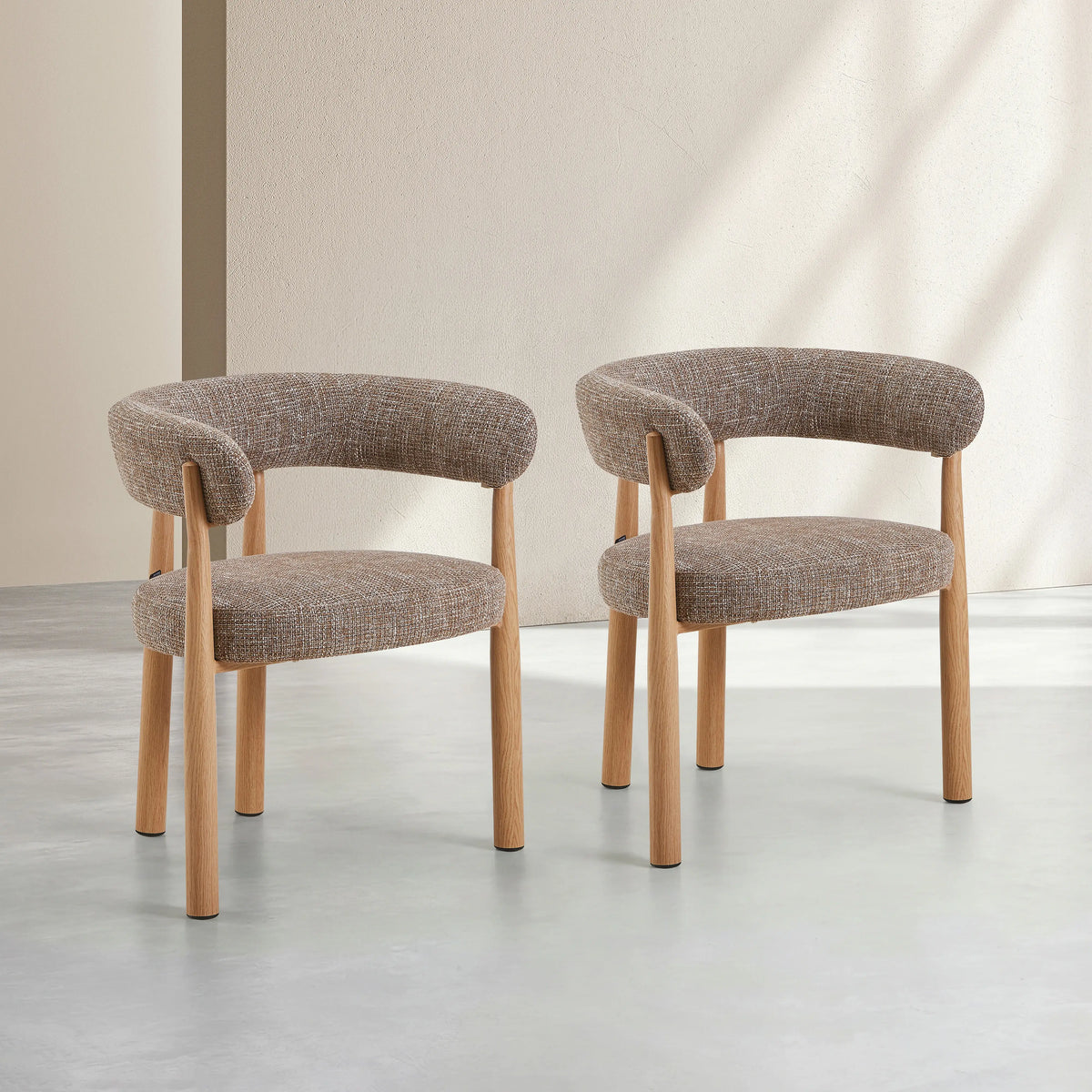 BRYNE - Set of 2 Dining Armchairs