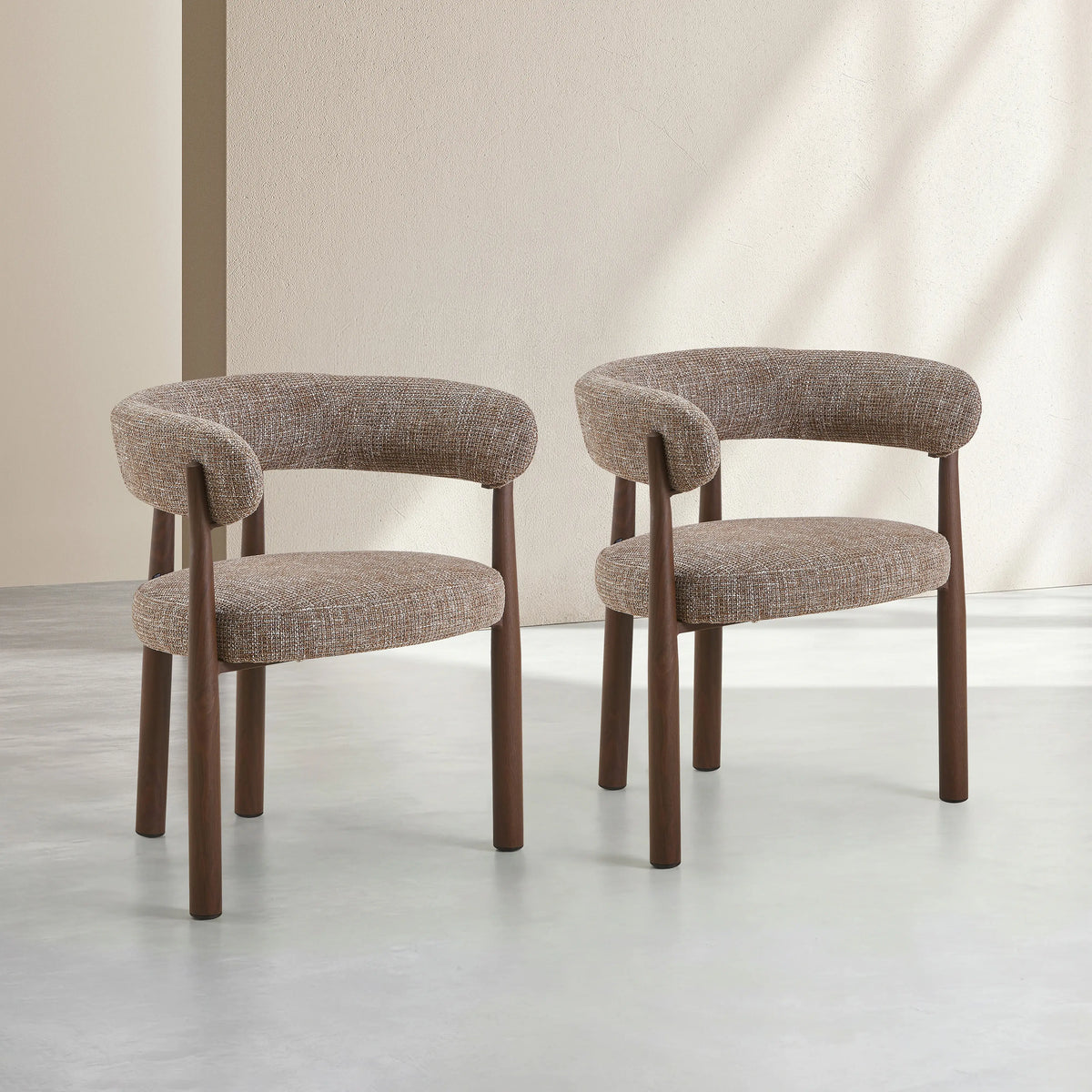 BRYNE - Set of 2 Dining Armchairs