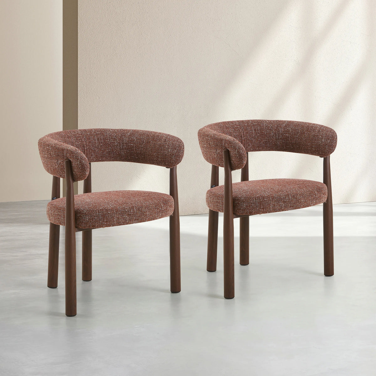 BRYNE - Set of 2 Dining Armchairs