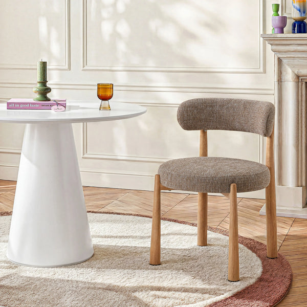 BRYNE - Set of 2 Oak Dining Chairs