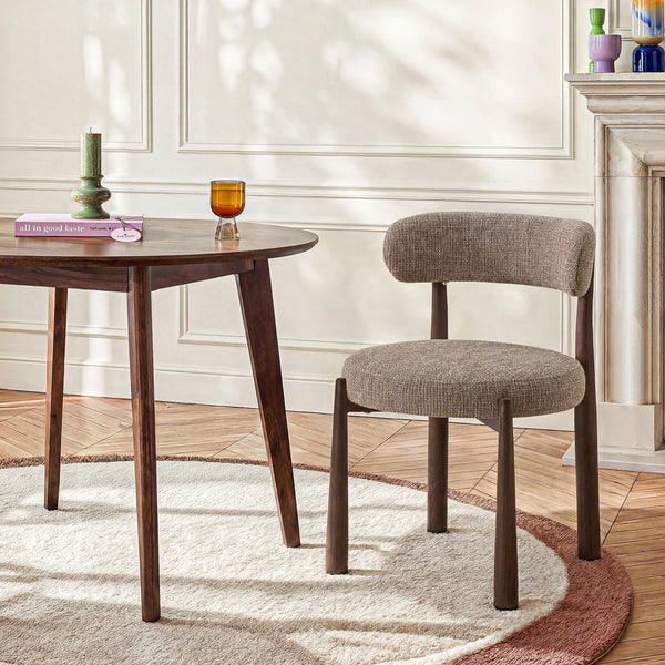 BRYNE - Set of 2 Oak Dining Chairs