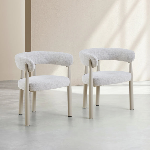 BRYNE - Set of 2 Dining Armchairs