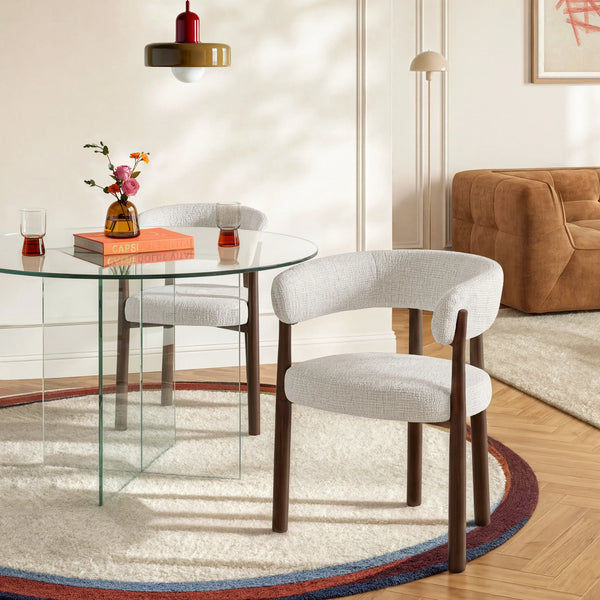 BRYNE - Set of 2 Dining Armchairs