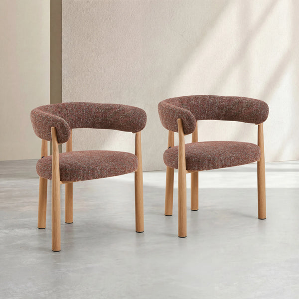 BRYNE - Set of 2 Dining Armchairs