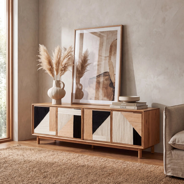 CALEN - Wood & Cotton Entertainment Unit