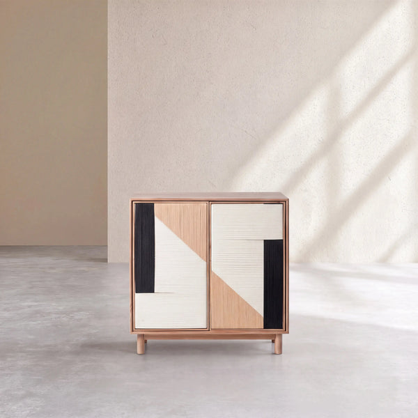 CALEN - Wood & Cotton 2 Door Sideboard