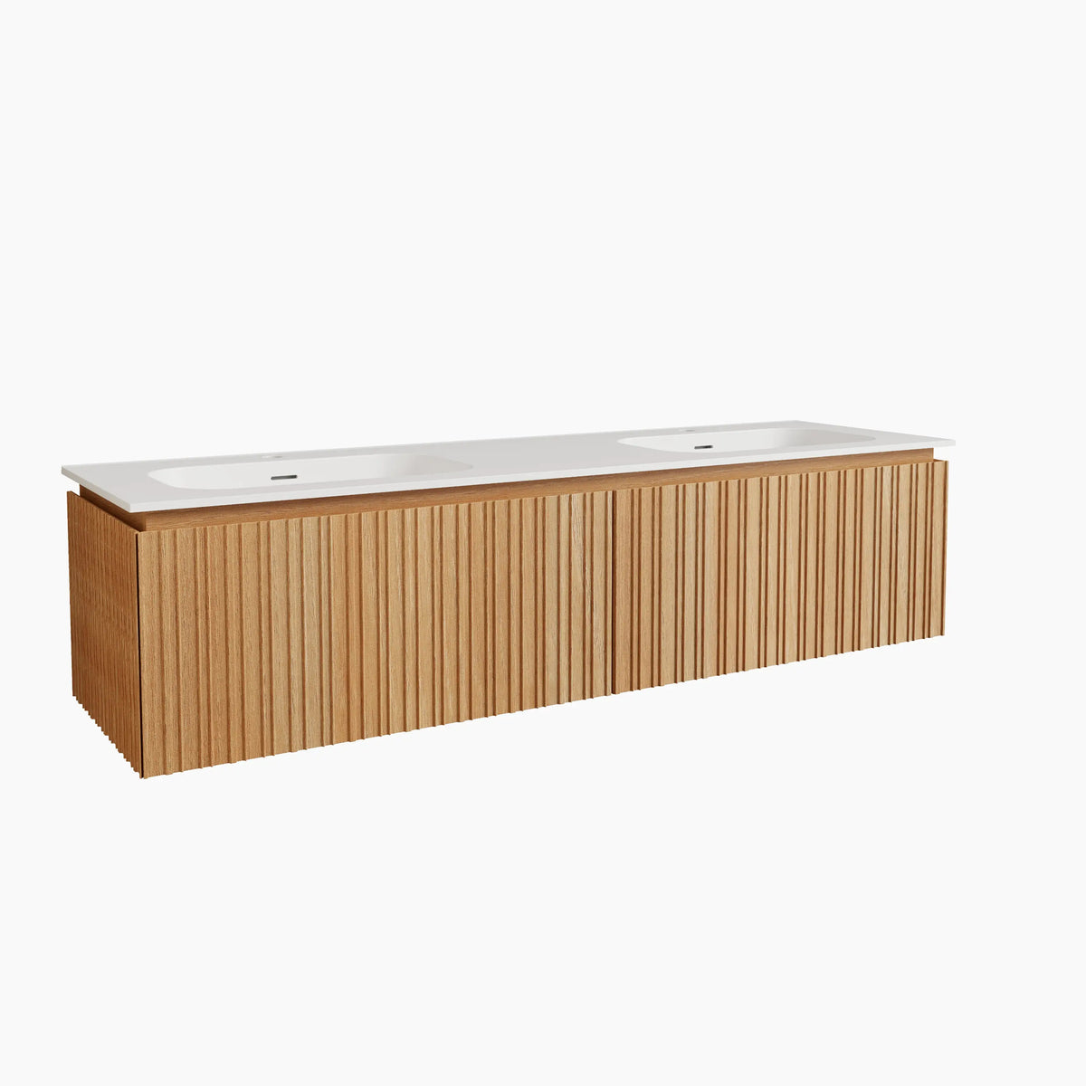 CALISTA - Ash Double-sink Bathroom Cabinet - 160 cm