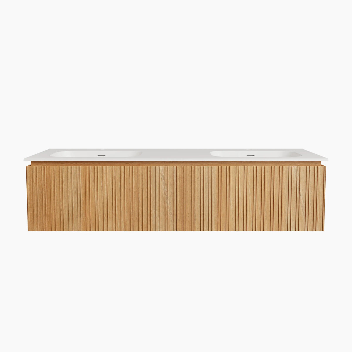 CALISTA - Ash Double-sink Bathroom Cabinet - 160 cm