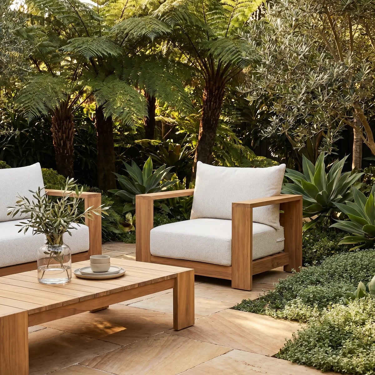 CALVIA - Teak Outdoor Armchair