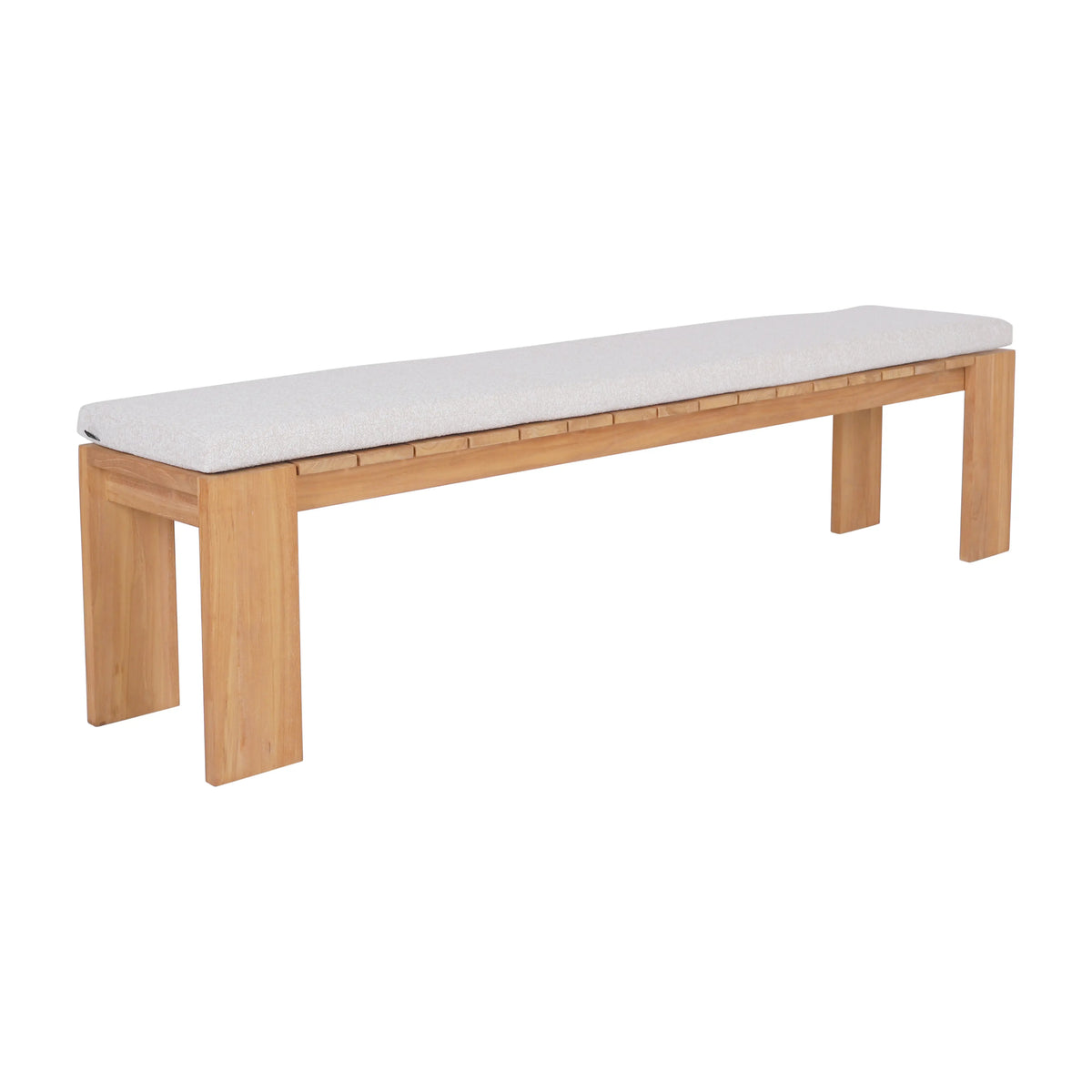 CALVIA - Teak Outdoor Bench with Cushion