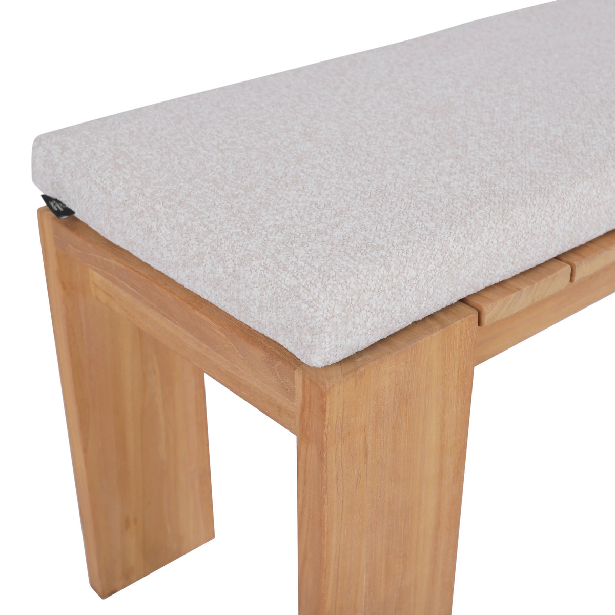 CALVIA - Teak Outdoor Bench with Cushion