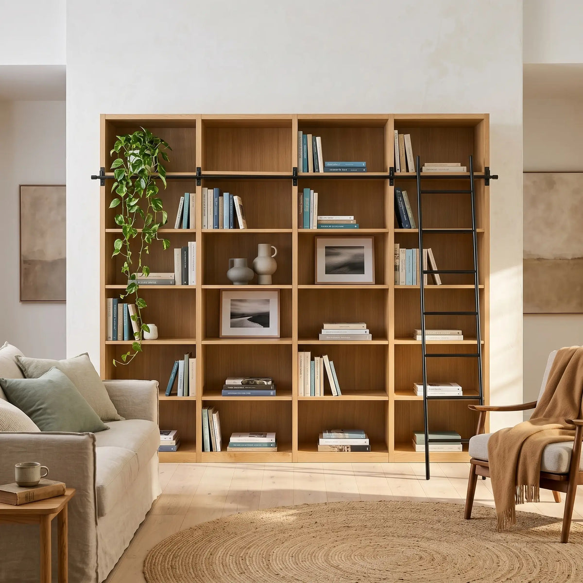 CAMUS - Oak Bookcase Extension