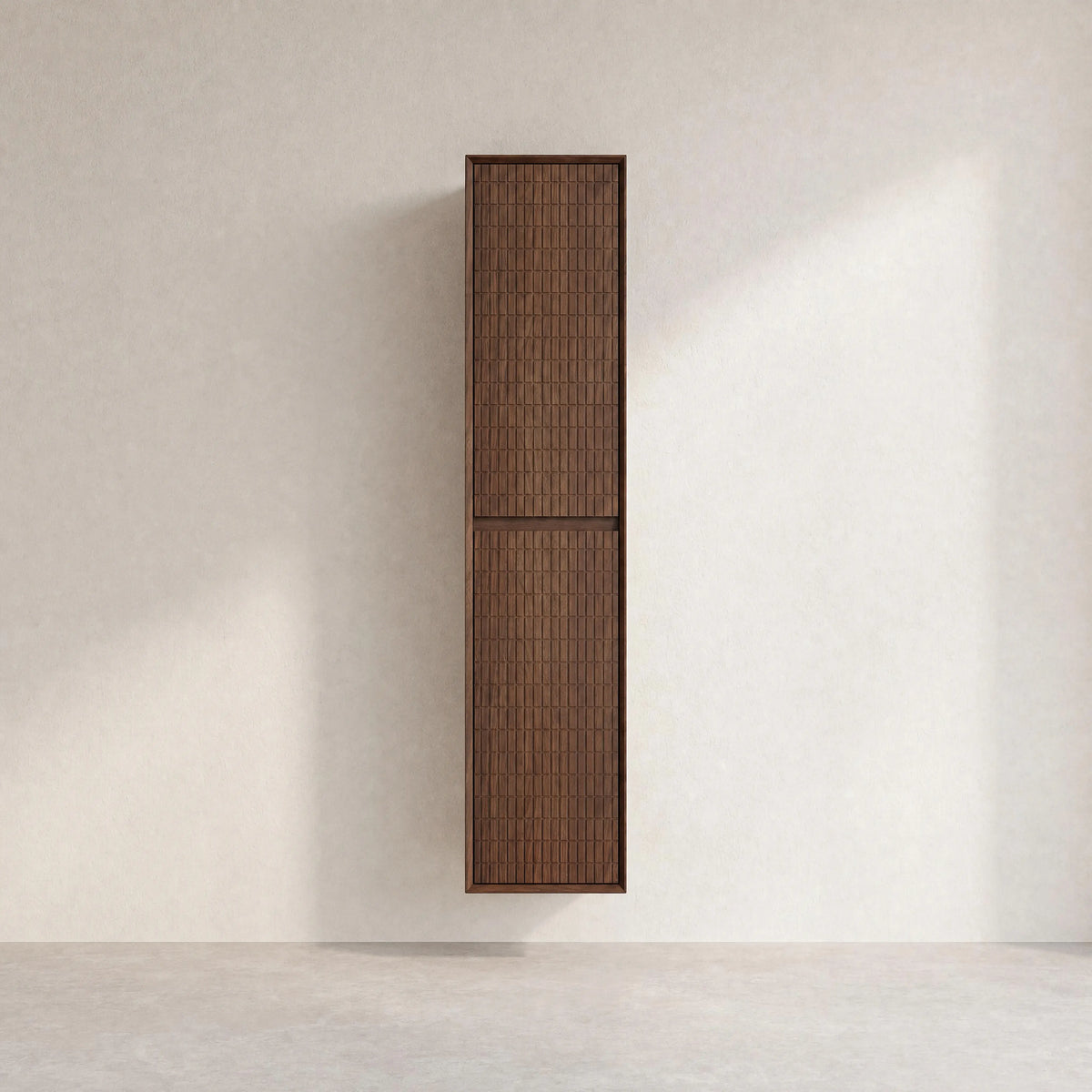 CASSIAN - Walnut 2 Door Bathroom Cabinet