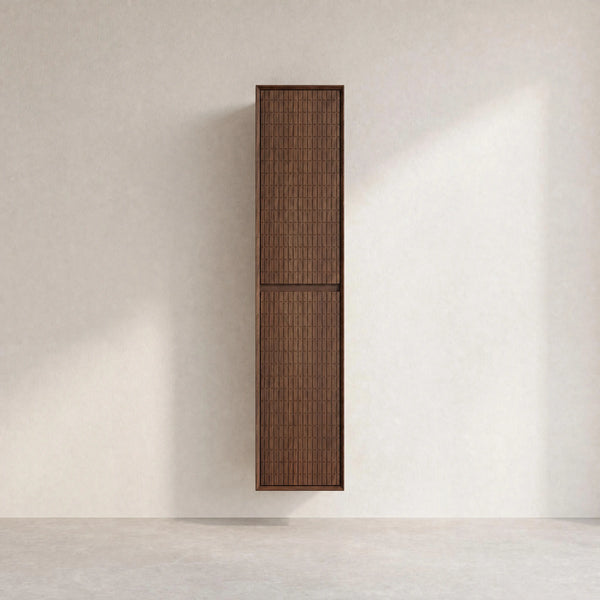 CASSIAN - Walnut 2 Door Bathroom Cabinet