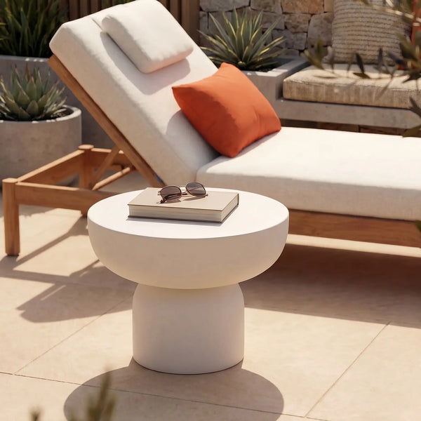 CIRELLA - Fibre Cement Outdoor Side Table - 48 cm