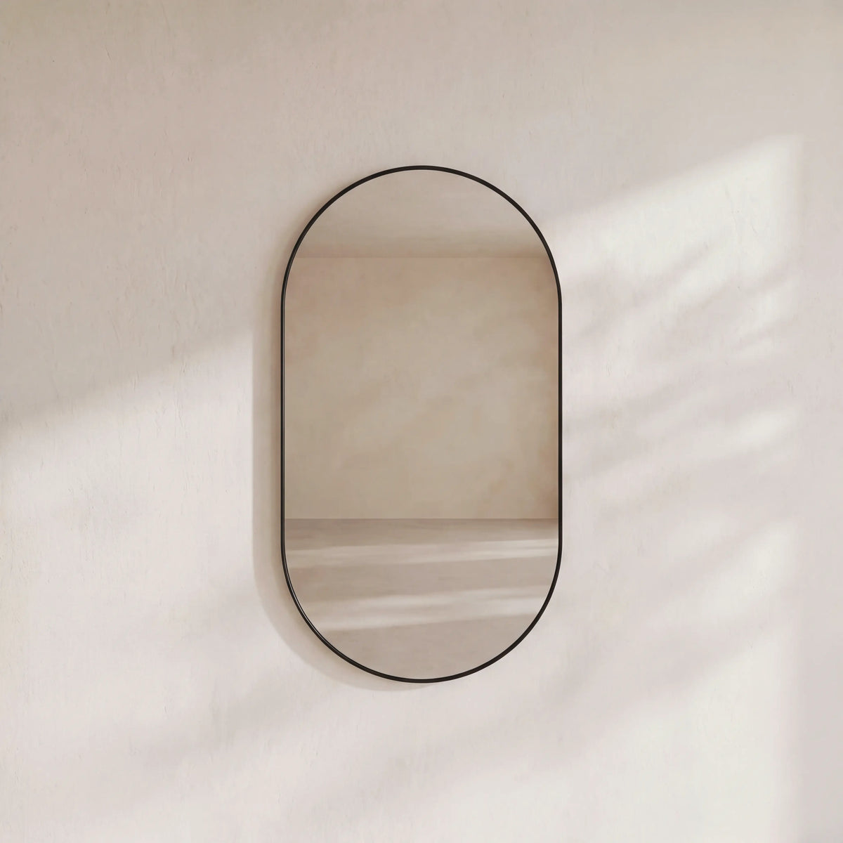 COTTI - Stainless Steel Oval Mirror - 50 x 90 cm