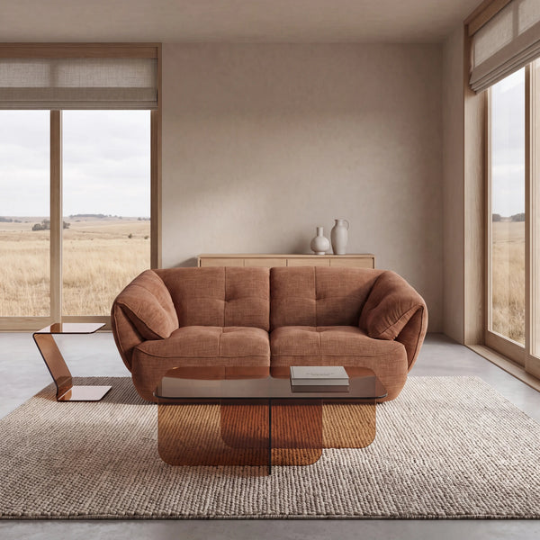 CYRIEL - Fabric 2 Seater Sofa