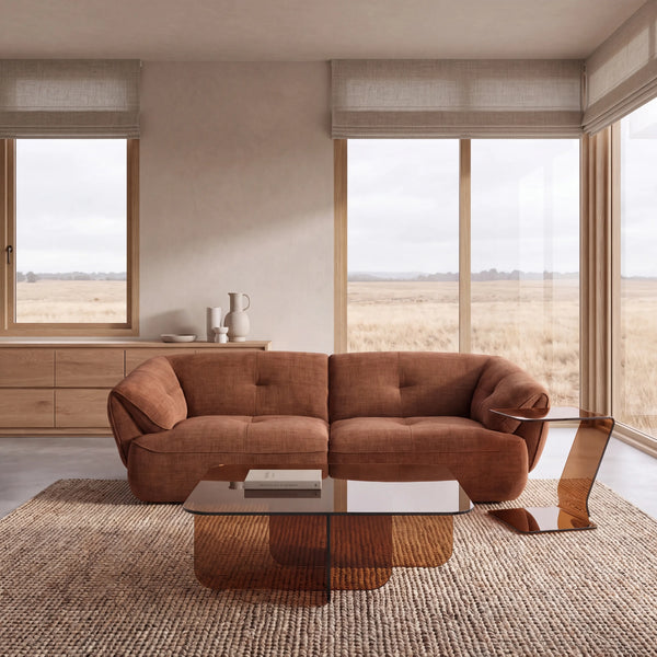 CYRIEL - Fabric 3 Seater Sofa