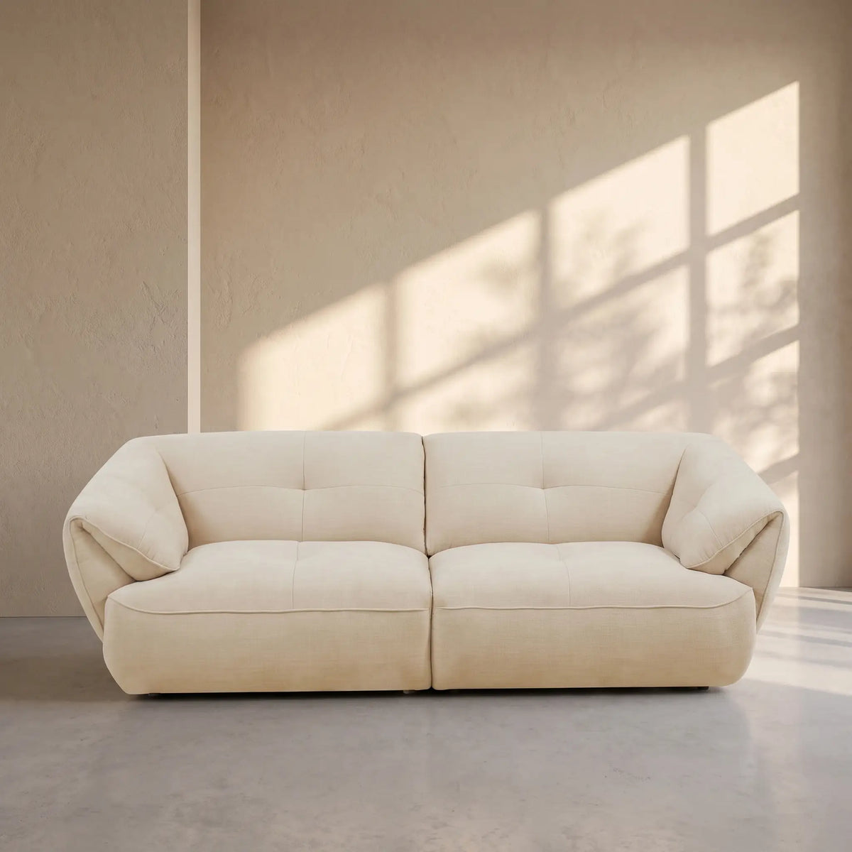 CYRIEL - Fabric 3 Seater Sofa
