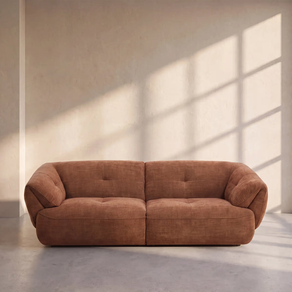 CYRIEL - Fabric 3 Seater Sofa