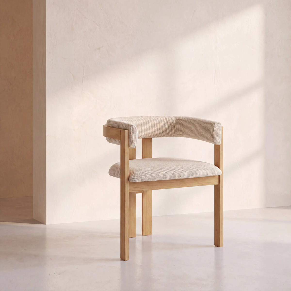 DALYA - Fabric & Oak Armchair