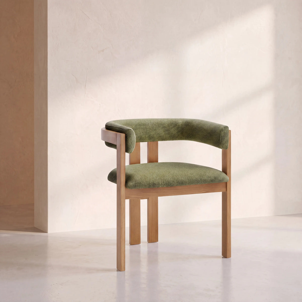DALYA - Fabric & Oak Armchair