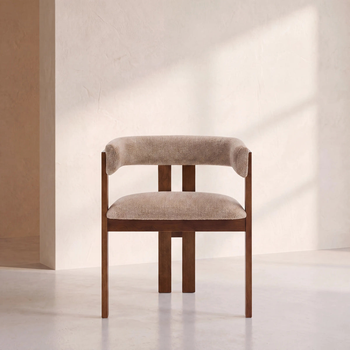 DALYA - Fabric & Oak Armchair