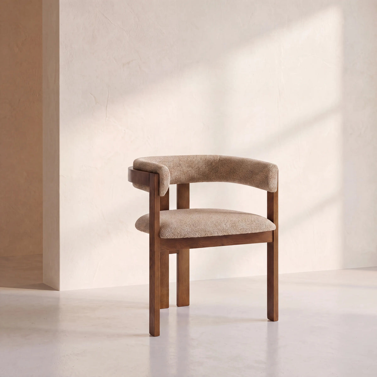 DALYA - Fabric & Oak Armchair