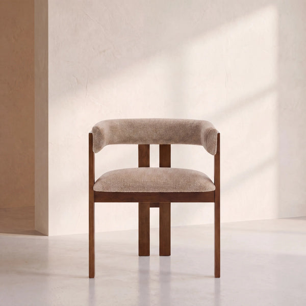DALYA - Fabric & Oak Armchair