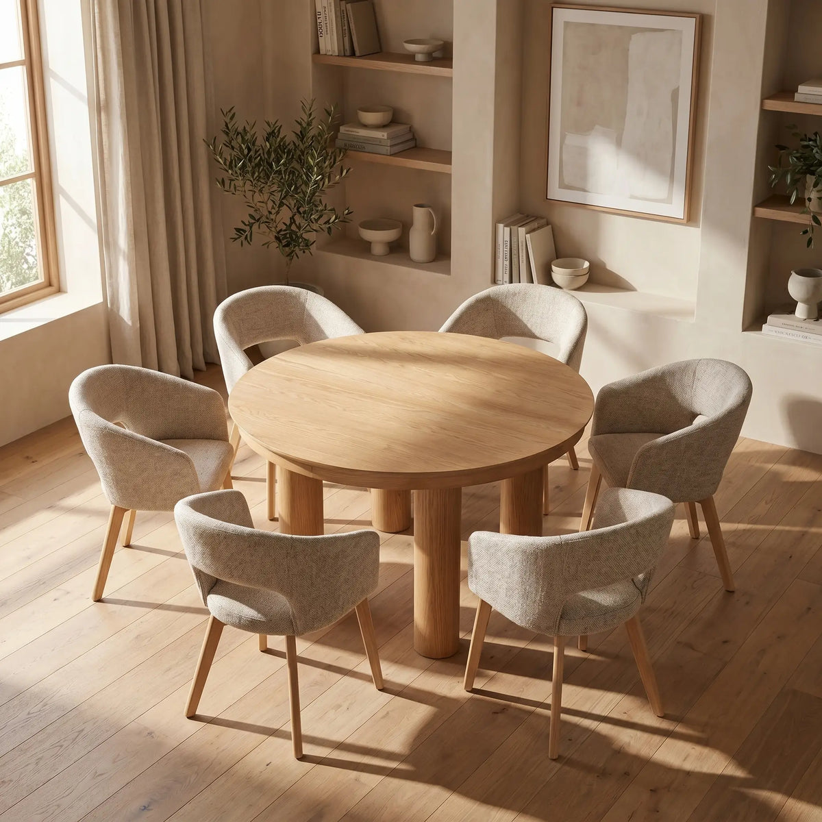 EIKEN - Oak Extendable Dining Table