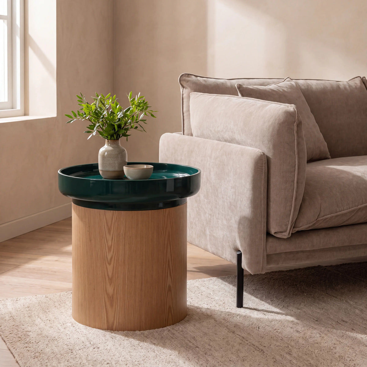 ELLIE - Round side table - Oak